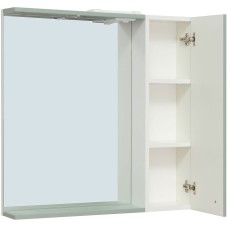 Зеркало со шкафом Runo Римини 75 00-00001279 с подсветкой Мята