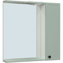 Зеркало со шкафом Runo Римини 75 00-00001279 с подсветкой Мята