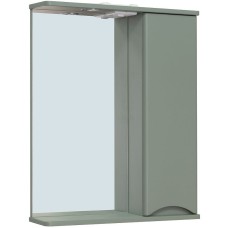 Зеркало со шкафом Runo Афина 60 00-00001207 с подсветкой Цемент