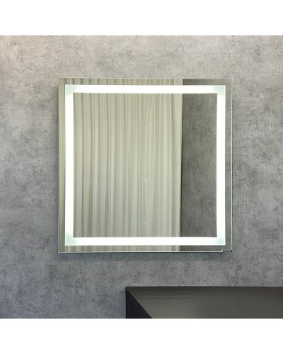 Зеркало Comforty Квадрат 75 00-00005258 с подсветкой с сенсорным выключателем