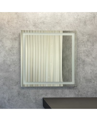 Зеркало Comforty Квадрат 75 00-00005258 с подсветкой с сенсорным выключателем