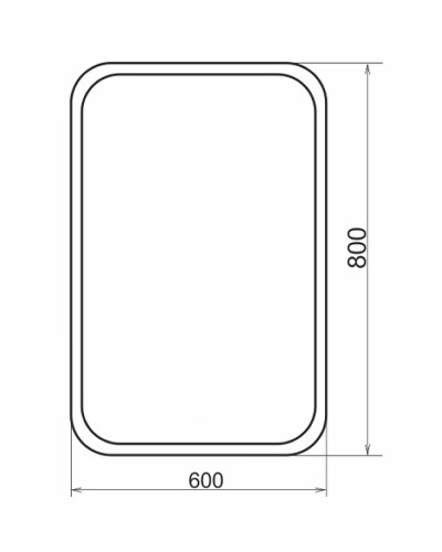 Зеркало Comforty Пион 60 00-00012704 с подсветкой с сенсорным выключателем