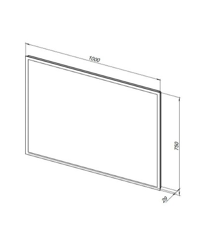 Зеркало Aquanet Оптима 100 288967 с подсветкой Белое матовое с сенсорным выключателем, подогревом и часами