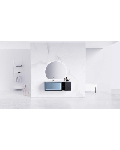 Зеркало Orans BC-9013 100 9013MR с подсветкой с сенсорным выключателем, подогревом и часами