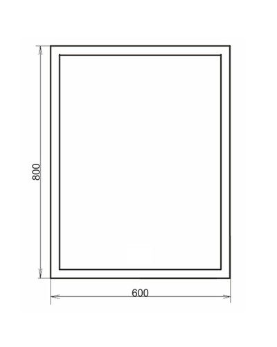 Зеркало Comforty Гиацинт 60 00-00005262 с подсветкой с бесконтактным выключателем