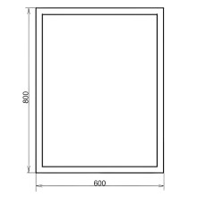Зеркало Comforty Гиацинт 80 00-00005265 с подсветкой с бесконтактным выключателем