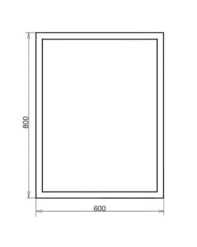 Зеркало Comforty Гиацинт 80 00-00005265 с подсветкой с бесконтактным выключателем