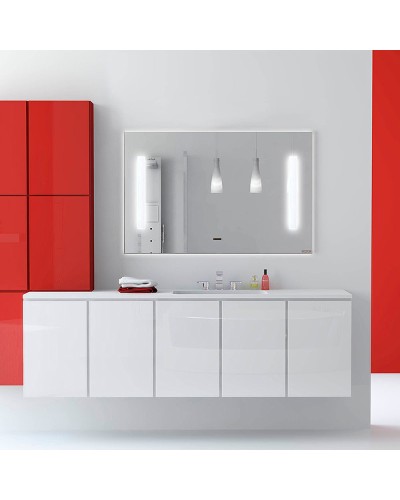 Зеркало Comforty Жасмин 120 00-00013783 с подсветкой с бесконтактным выключателем