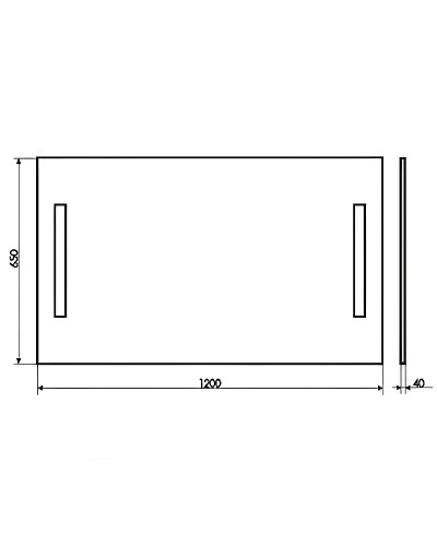 Зеркало Comforty Жасмин 120 00-00013783 с подсветкой с бесконтактным выключателем