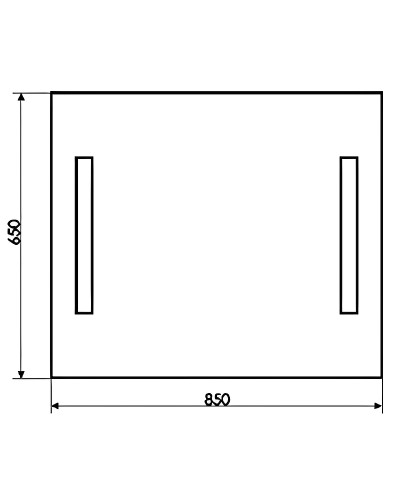 Зеркало Comforty Жасмин 85 00-00005263 с подсветкой с бесконтактным выключателем