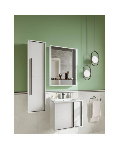 Зеркало 60х85 см белый матовый Акватон Ривьера 1A238902RVX20