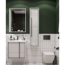 Зеркало 60х85 см белый матовый Акватон Ривьера 1A238902RVX20