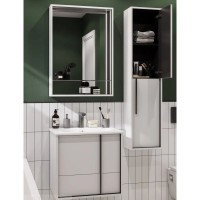 Зеркало 60х85 см белый матовый Акватон Ривьера 1A238902RVX20