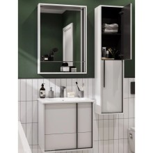 Зеркало 60х85 см белый матовый Акватон Ривьера 1A238902RVX20