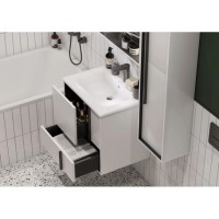 Зеркало 60х85 см белый матовый Акватон Ривьера 1A238902RVX20