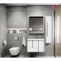 Зеркало 80х85 см белый матовый Акватон Ривьера 1A239102RVX20