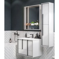 Зеркало 80х85 см белый матовый Акватон Ривьера 1A239102RVX20