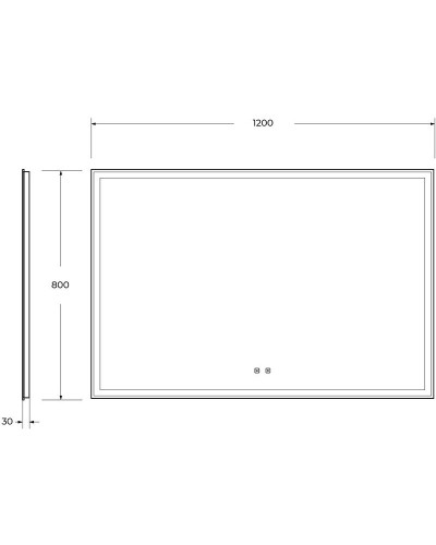 Зеркало BelBagno 120 SPC-GRT-1200-800-LED-TCH-SND с подсветкой с голосовым управлением и подогревом