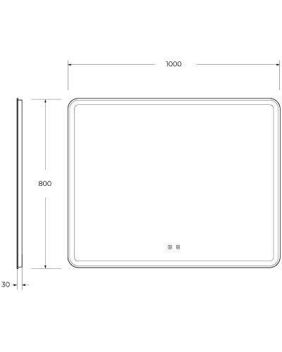 Зеркало BelBagno Marino 100 SPC-MAR-1000-800-LED-TCH-SND с подсветкой с голосовым управлением и подогревом
