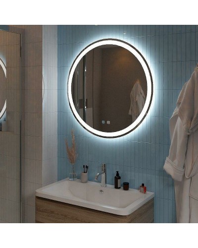 Зеркало BelBagno 70 SPC-RNG-700-LED-TCH-SND с подсветкой с голосовым управлением и подогревом