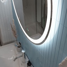 Зеркало BelBagno 70 SPC-RNG-700-LED-TCH-SND с подсветкой с голосовым управлением и подогревом