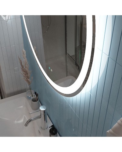 Зеркало BelBagno 70 SPC-RNG-700-LED-TCH-SND с подсветкой с голосовым управлением и подогревом