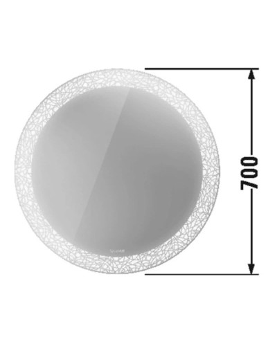 Зеркало 70х70 см Duravit Happy D.2 Plus HP7480S0000