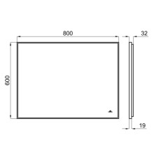 Зеркало 80х60 см Noken Square N806718577
