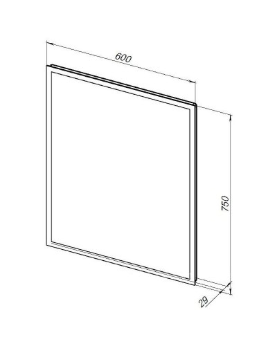 Зеркало Aquanet Оптима 60 288963 с подсветкой с сенсорным выключателем