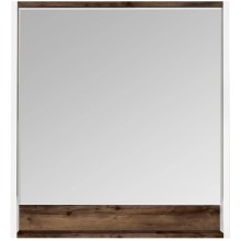 Зеркало белый глянец/таксония темная 80х85 см Акватон Капри 1A230402KPDB0