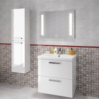 Зеркало 80х60 см Cersanit Base LU-LED020x80-b-Os