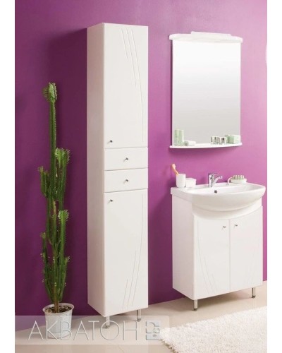 Зеркало 65х86 см белый глянец Акватон Минима 1A000502MN010