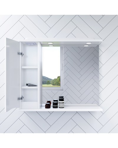 Зеркало со шкафом AM.PM Like 65 L M80MPL0651WG с подсветкой Белый