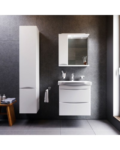 Зеркало со шкафом AM.PM Like 65 L M80MPL0651WG с подсветкой Белый