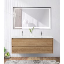 Зеркало в раме с подсветкой сенсорным выкл. и подогревом BelBagno SPC-KRAFT-1200-800-LED-TCH-WARM-NERO