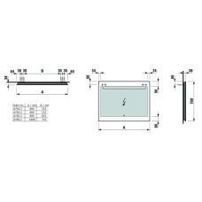 Зеркало 100х70 см Laufen Leelo 4.4766.2.950.144.1