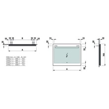 Зеркало 90х70 см Laufen Leelo 4.4765.2.950.144.1