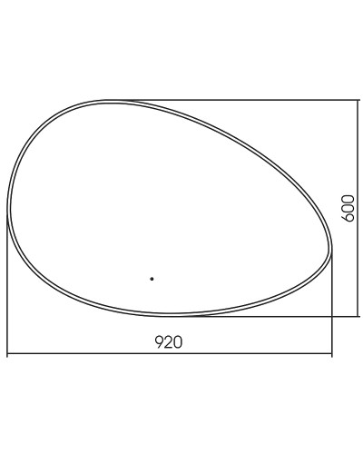 Зеркало Abber Kontur 92 AG6301SC-0.92 с подсветкой с бесконтактным выключателем и диммером