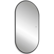 Зеркало Abber Kontur 55 AG6302SCB с подсветкой Черное с бесконтактным выключателем и диммером