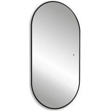 Зеркало Abber Kontur 55 AG6302SCB с подсветкой Черное с бесконтактным выключателем и диммером