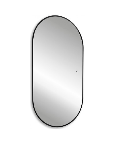 Зеркало Abber Kontur 55 AG6302SCB с подсветкой Черное с бесконтактным выключателем и диммером