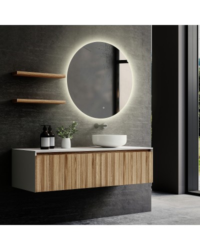 Зеркало Abber Mond 100 AG6203SL-1.0 с подсветкой с сенсорным выключателем и диммером