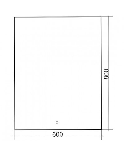 Зеркало Abber See 60 AG6103S-0.6 с подсветкой с сенсорным выключателем и диммером