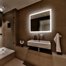 Зеркало Abber See 100 AG6107SL-1.0 с подсветкой с сенсорным выключателем и диммером