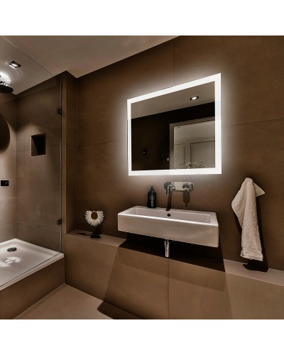 Зеркало Abber See 100 AG6107SL-1.0 с подсветкой с сенсорным выключателем и диммером