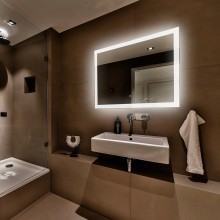 Зеркало Abber See 120 AG6107SXL-1.2 с подсветкой с сенсорным выключателем и диммером