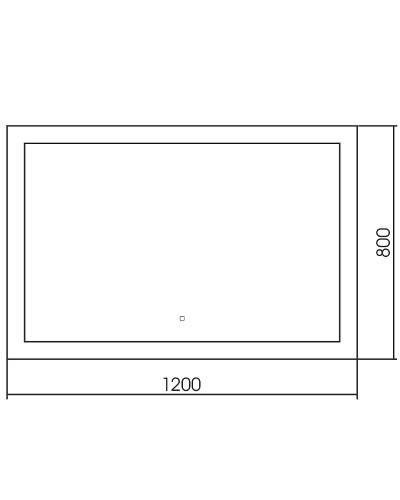 Зеркало Abber See 120 AG6107SXL-1.2 с подсветкой с сенсорным выключателем и диммером