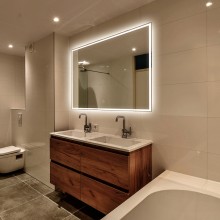 Зеркало Abber See 100 AG6108SXL-1.0 с подсветкой с сенсорным выключателем и диммером