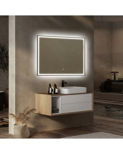 Зеркало Abber See 100 AG6115S-1.0 с подсветкой с сенсорным выключателем и диммером