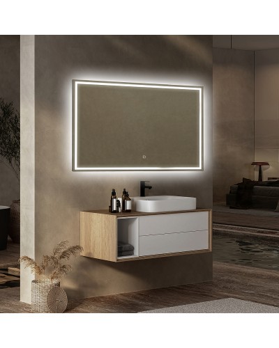 Зеркало Abber See 120 AG6115SL-1.2 с подсветкой с сенсорным выключателем и диммером